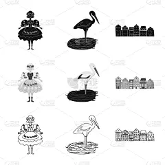 传统,标志,国内著名景点,波兰,野生动物,鹳,翅膀,动物,鸟类,探险