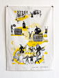 Kitchen towel : Illustration for a kitchen towel for BUTTERBERLIN. The illustration is a reinterpretation of the fairytale »Hansel and Gretel«.