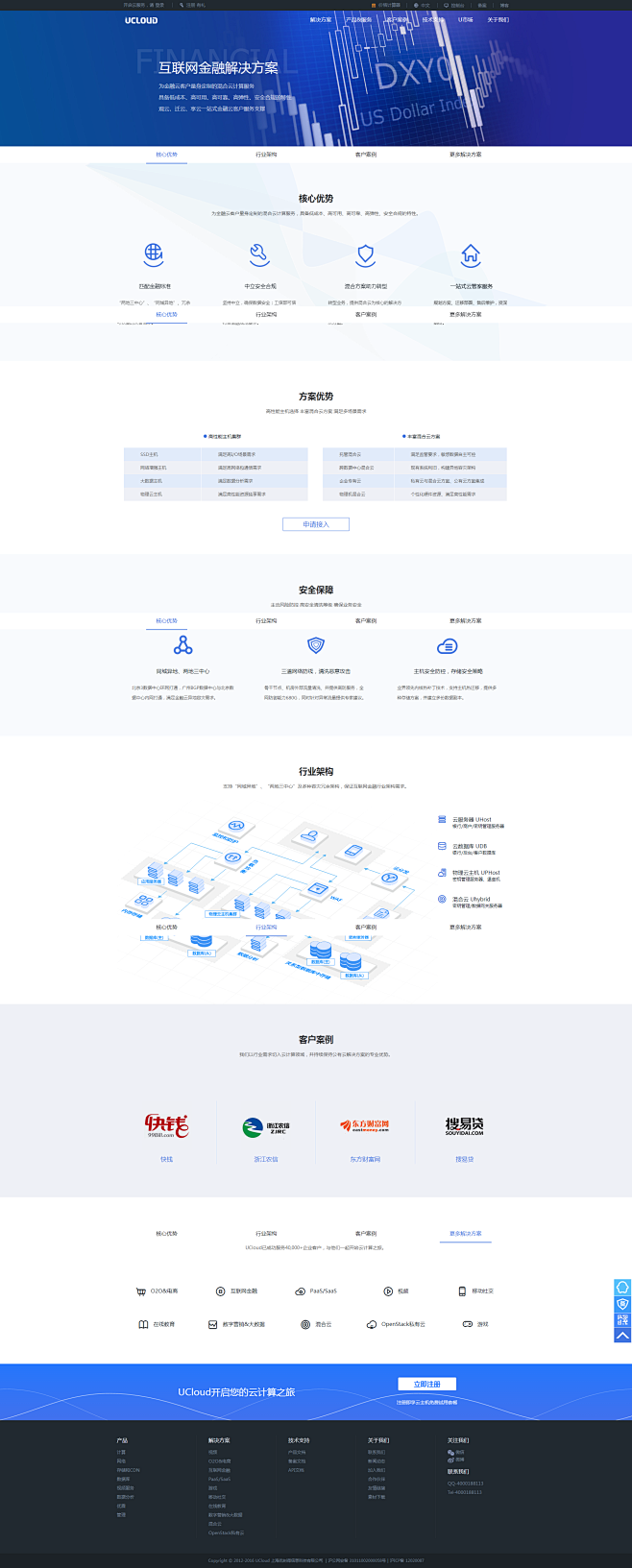 金融云行业解决方案_UCloud-专业云...