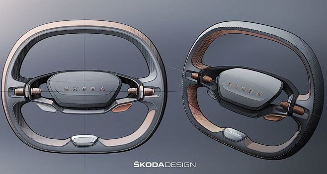 汽车内饰 | 方向盘设计案例欣赏 : 随...