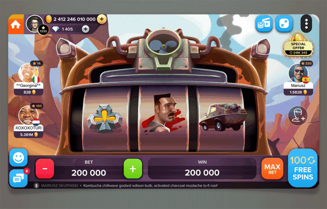 V8 Wins slot machine : Online casino slot machine design, graphics and ...