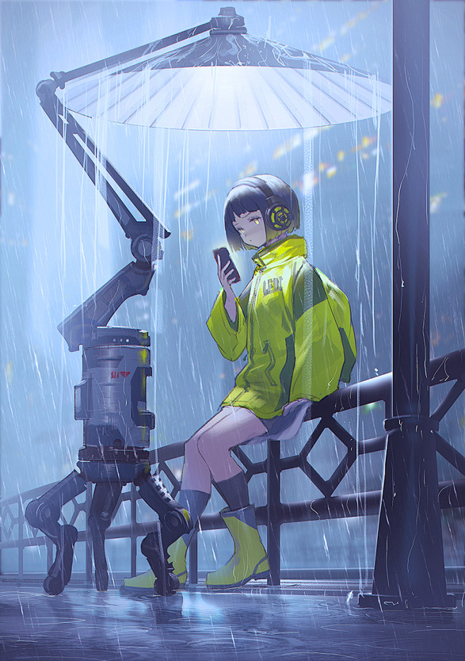 Rain/モグモのイラスト