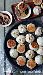 Tasty, moist pork wrapped with half-soft, half-crispy dough, Shanghai pan-fried pork buns, traditionally served as breakfast, make a great party food.