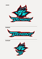 sports logo demons ロゴ: 