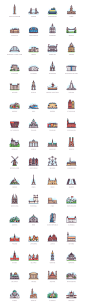 332 Landmarks on Behance