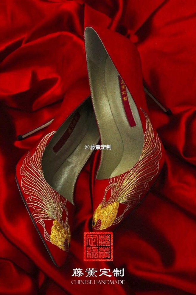 #中式嫁衣，藤薰定制#  “金鱼”因其生...