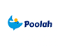 Poolah 银行品牌可爱海豚金融科技集团标志金钱人物海洋