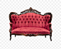 沙发 红色沙发 椅子 靠背沙发 英伦风格 欧式沙发 
