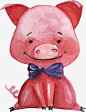 可爱粉色小猪矢量图高清素材 创意 可爱 小猪 彩色图 手绘图 简单 矢量图 免抠png 设计图片 免费下载