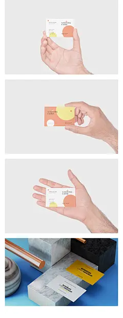 高端简约时尚个人名片公司名片手持卡片效果展示样机PSD设计素材-淘宝网