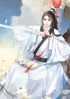 白衣渡我_采集到古风美男