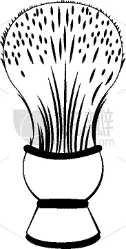 理发师,厨房器具,修面刷,黑白图片,络腮胡子,设计师,美容师,白色,黑色,钢铁