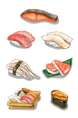 寿司三文鱼食物素材