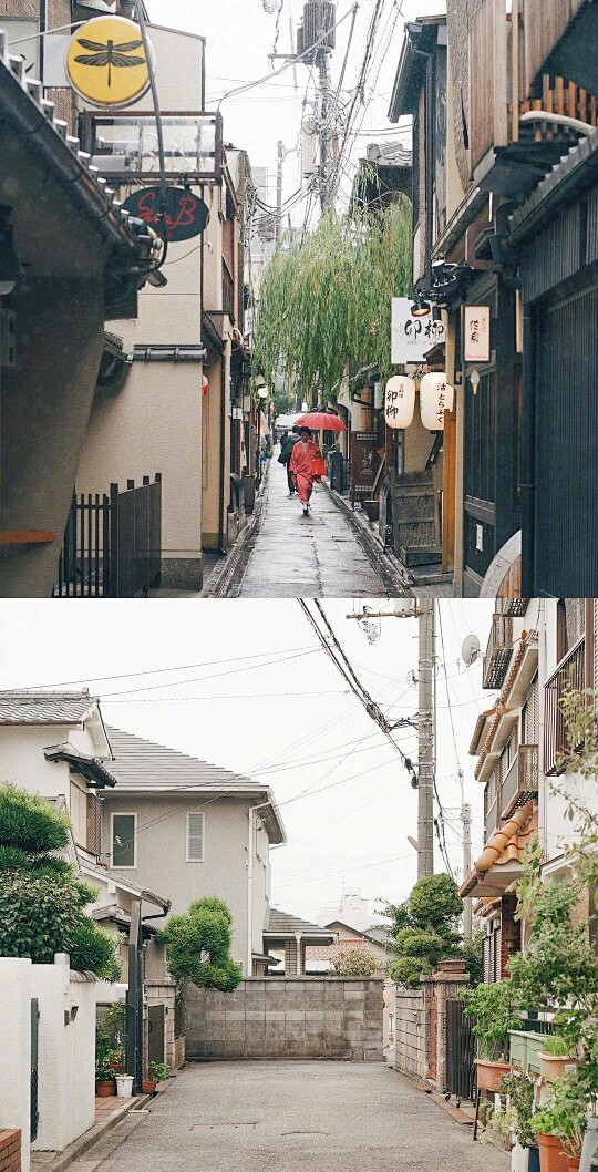 日本 街道风景 街景 乡村