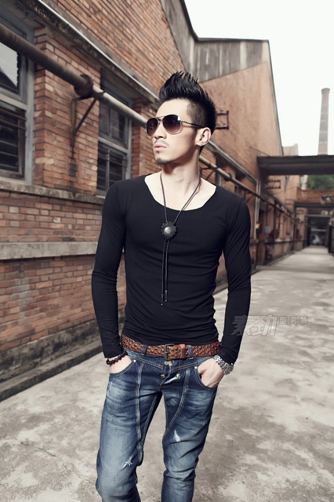 素劲 #街拍# #时尚# #男装# #搭...