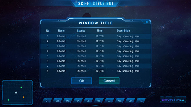 SCI-FI UI pack+psd |...