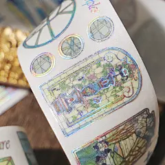 官方直售 信的恋人镭射和纸胶带《时间与月光》复古ins风手帐素材-淘宝网
