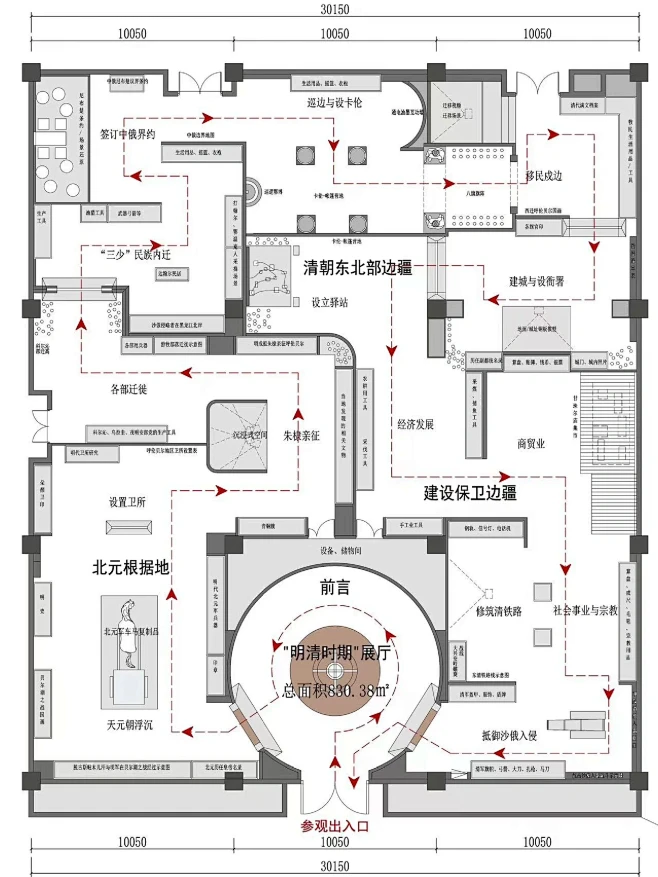⚫历史文化展厅设计方案