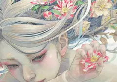 日本插画家 平野実穂(Miho Hirano) 的唯美风格插画作品，个人网站设计也是超美&gt;&gt;&gt;mihohirano.strikingly.com/