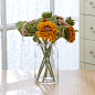 现代简约圆口玻璃花瓶 创意透明插花日式花器