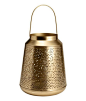 Check this out! Candle lantern in metal with a perforated pattern for light to shine through. Handle at top and removable candle insert at base. Diameter at base 7 3/4 in., height 9 1/2 in. - Visit hm.com to see more.