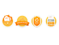 Some orange icons