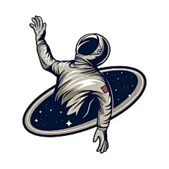 宇航员太空人插画矢量图设计素材