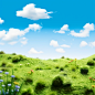 haha0816_Miniature_landscape_desktop_shooting_grass_fluffy_text_f26f0006-cf02-4403-b9e7-6fe7ac8ee7ef