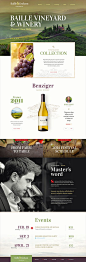 Clear webdesign - Important place for pictures and font / #wine: 