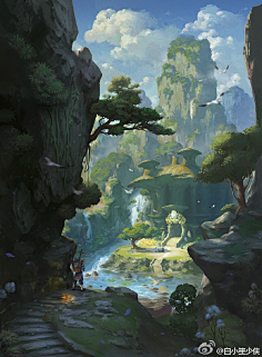 仙侠场景-花瓣网|陪你做生活的设计师 | #背景图-仙侠风#