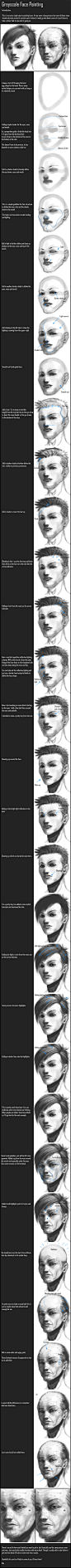 Tutorial: Greyscale Face Paint by minties on deviantART