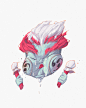 chinese japan king monster mythical mythology oni portrait tengu zombie