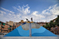 新生 – 西班牙小镇广场艺术涂鸦 / Boa Mistura : 鲜艳的图案诉说小镇记忆。