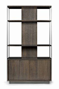 blackened oak bar/bookshelf: 