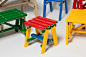 韩国设计工作室PESI的DIY五颜六色自由搭纸板家具 ​​​​