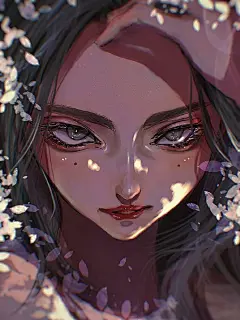 女头像/头像插画 一组头像 画师 yun
花瓣关注原画人，推荐更多精选素材，绘画更有灵感