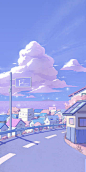 一组白天到夜晚的日系街景壁纸

投稿：@Honey果酱

#唯美动漫风景壁纸##手机壁纸无水印# ​​​​
