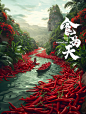 Ai食物拍摄海报 - 小红书