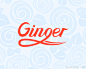 标志说明：Ginger品牌女装logo标志设计。