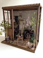 Румбокс кабинет миниатюрный #miniaturerooms Румбокс кабинет миниатюрный