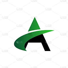 插图向量图形的一个字母与航空概念