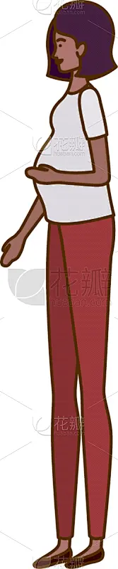 白色,人,愉悦,白色背景,家庭,站,怀孕,淋浴,预期
