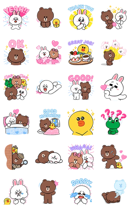 LINE Characters: Cute and Soft | Sticker for LINE & WhatsApp — Android ...