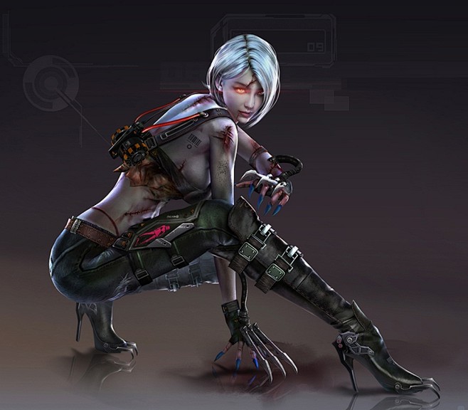 游戏里的女僵尸图片