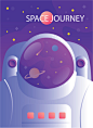 矢量卡通手绘宇宙星球太空插画网页平面UI广告海报图案AI设计素材