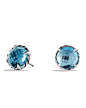 Chatelaine Earrings with Blue Topaz