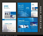 蓝色科技企业公司三折页CDR素材下载_折页设计图片