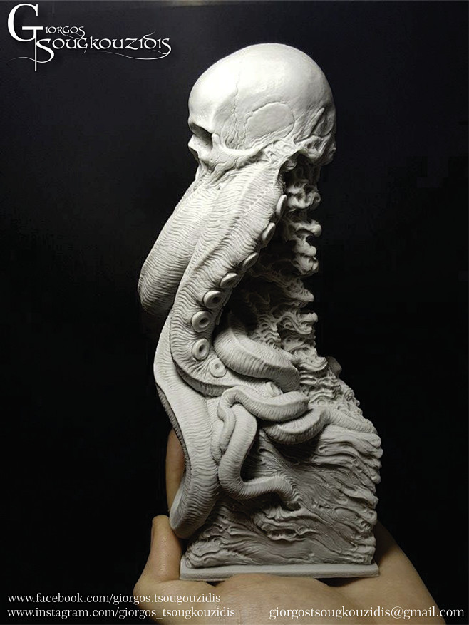 Cthulhu scull bust ,...