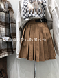 【韩国代购一件包邮】2021年冬TRIPLE EIGHT半身裙-淘宝网