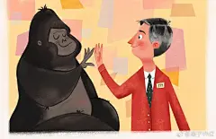 【果子推荐】插画师Courtney dee场景插画很有故事感，用色也高级，喜欢#果子爱分享##果子插画课堂# ​​​​